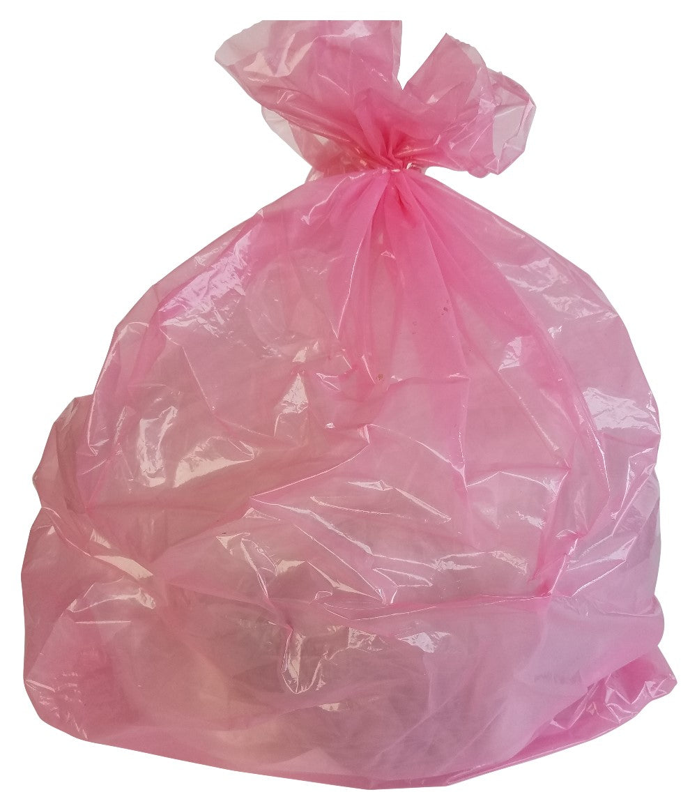Pink Trash Bags, Pink Garbage Bags