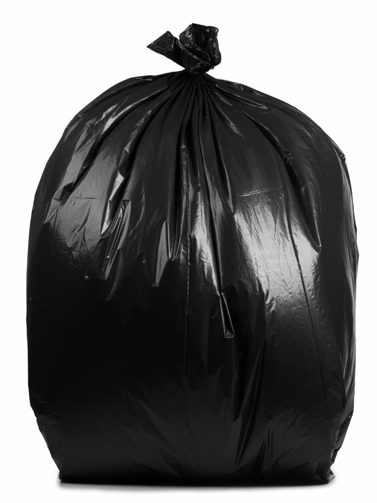 Tough Guy 31dk62 Recycled Trash Bag,60 gal.,Black,PK50