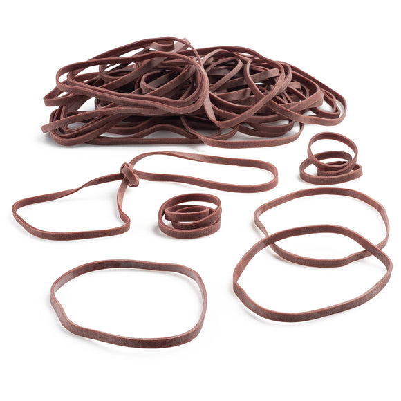 Rubber Bands #33: #33 Size, Brown, 1LB/500 Count.