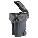 64 Gallon Garbage Bags: Black, 1.5 Mil, 50x60, 50 Bags/Case.