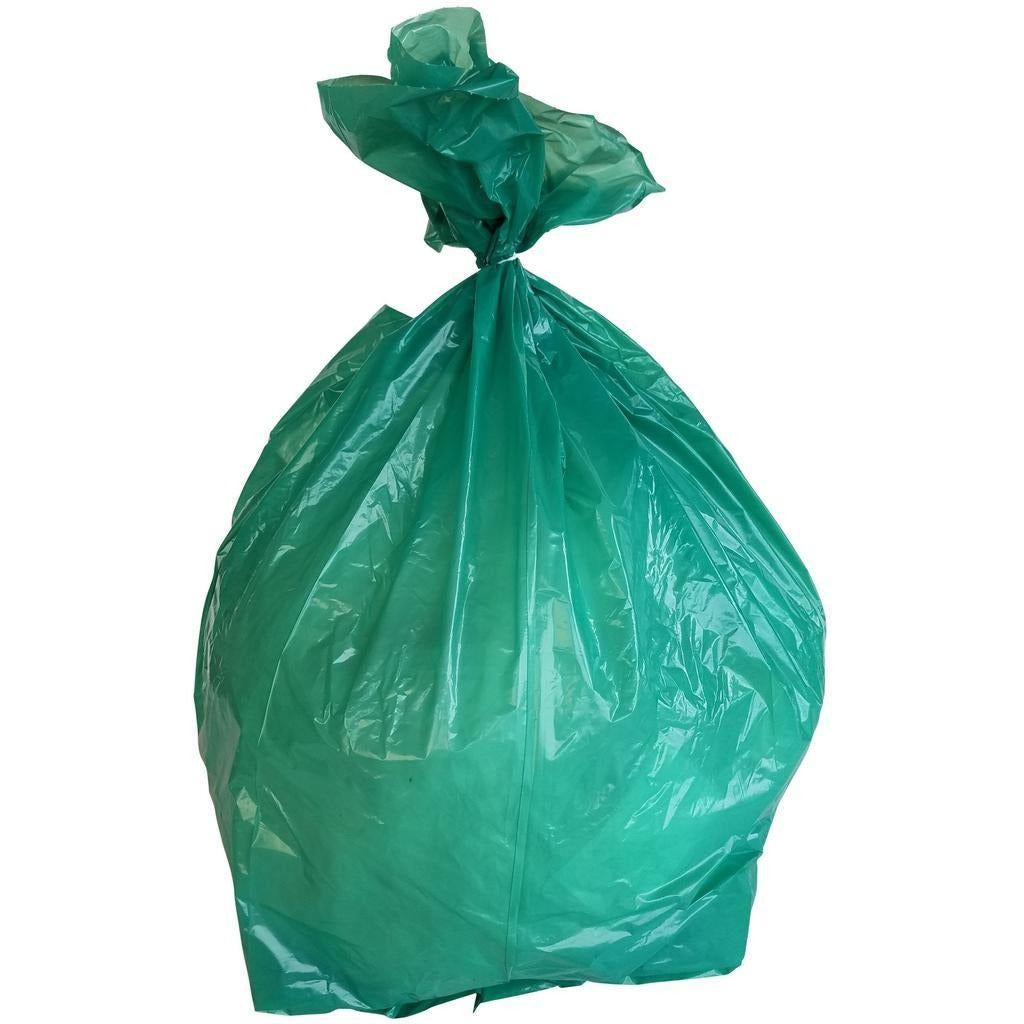 PlasticMill 95 Gallon Garbage Bags: Clear, 2 Mil, 61x68, 25 Bags.
