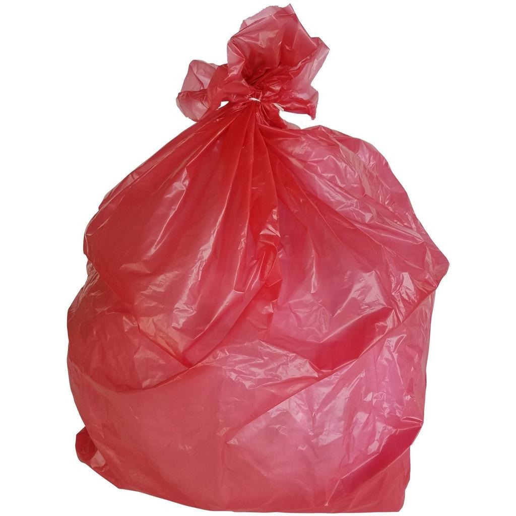 PlasticMill 65 Gallon Garbage Bags: Clear, 2.7 mil, 50x48, 50 Bags.