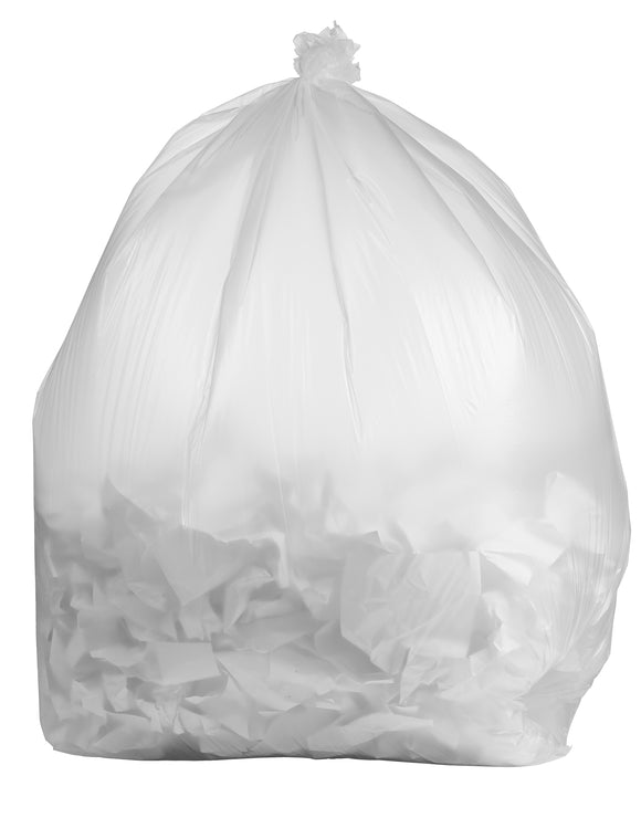 100 Gallon Contractor Bags: Clear, 3 Mil, 67x79, 10 Bags/Case.