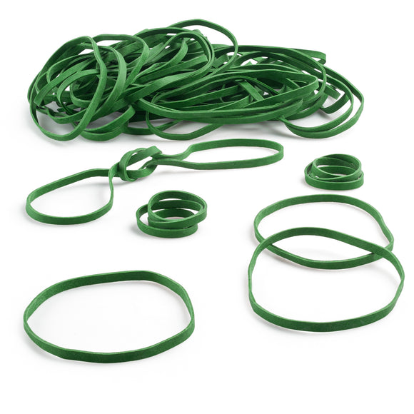 Rubber Bands #33: #33 Size, Light Green, 100 Count.