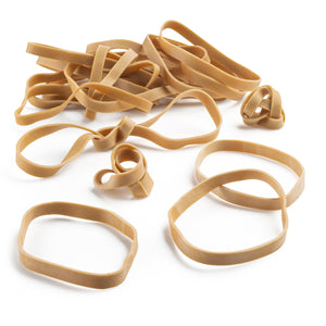 Rubber Bands #64 Size, Natural Rubberbands, 1LB/250 Count.