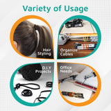 Rubber Bands #64 Size, Black Rubberbands, EPDM, UV RATED, 1LB/250 Count.