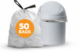 White 12 Gallon Garbage Bags – 1.2 Mil Thickness, 25.25" x 32.75", Code Q