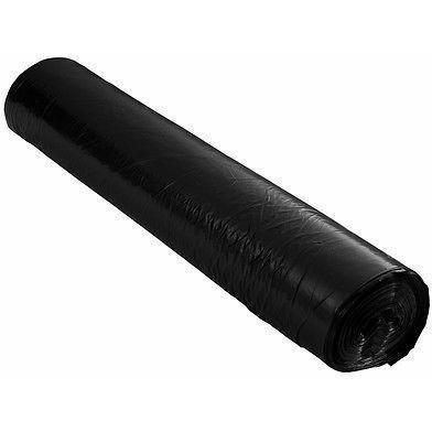 PlasticMill 64 Gallon Garbage Bags: Black, 1.2 mil, 50x60, 50 Bags.