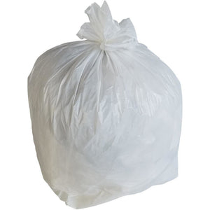 Bolsas de basura de 20 a 30 galones: blancas, 0,7 MIL, 30 x 36, 200 bolsas.