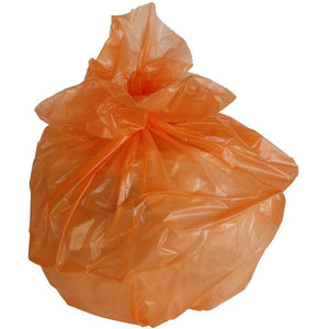 50-60 Gallon Garbage Bags: Orange, 3 Mil, 38x58, 50 Bags.