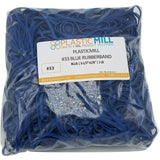 Rubber Bands #33: #33 Size, Blue, 2LB/1000 Count.