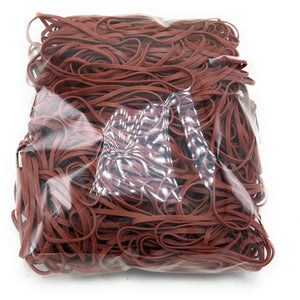 Rubber Bands #33: #33 Size, Brown, 2LB/1000 Count.