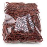 Rubber Bands #33: #33 Size, Brown, 1LB/500 Count.