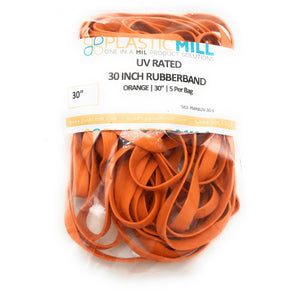 30" Jumbo Rubber Band: 30 Inch, Orange, UV Rated.