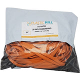 30" Jumbo Rubber Band: 30 Inch, Orange, UV Rated.