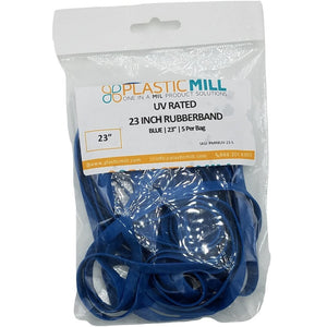 23" Jumbo Rubber Band: 23 Inch, Blue, UV Rated.