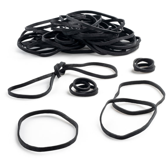 Rubber Bands #33: #33 Size,  Black UV Rated, EPDM, 1LB/500 Count.