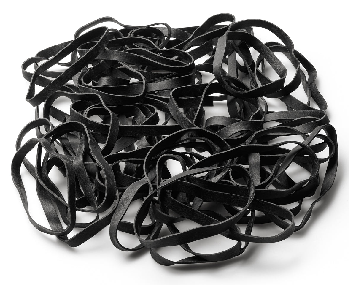 Black Rubber Bands for Sale 1lb 250 Count PlasticMill