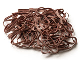 Rubber Band: Size #64 Size, Brown Rubberbands, 1LB/250 Count.