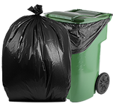 95 Gallon Contractor Bags: Black, 3 Mil, 61x68, 25 Bags/Case.