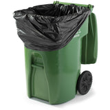 95 Gallon Garbage Bags: Black, 1.2 Mil, 61x68, 50 Bags.