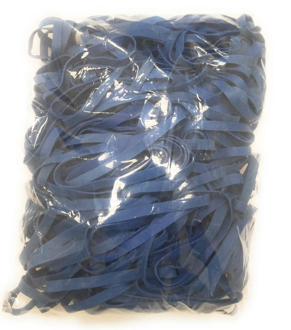 Bandas de goma #64: tamaño #64, bandas de goma azules, 1 libra/250 unidades.
