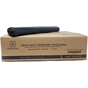 50 Gal. Black Extra Large Trash Bags (100-Count)