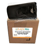 13 Gallon Garbage Bags, Drawstring: Black,  1.2 MIL, 24x31, 200 Bags.