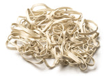 Rubber Band: Size #64 Size, White Rubberbands, 1LB/250 Count.