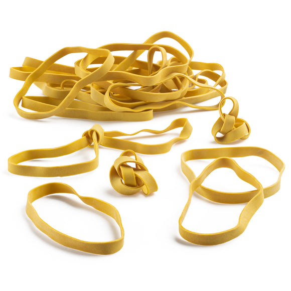 Rubber Band: Size #64 Size, Yellow Rubberbands, 1LB/250 Count.