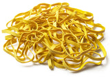 Banda de goma: tamaño #64, bandas de goma amarillas, 1 libra/250 unidades.